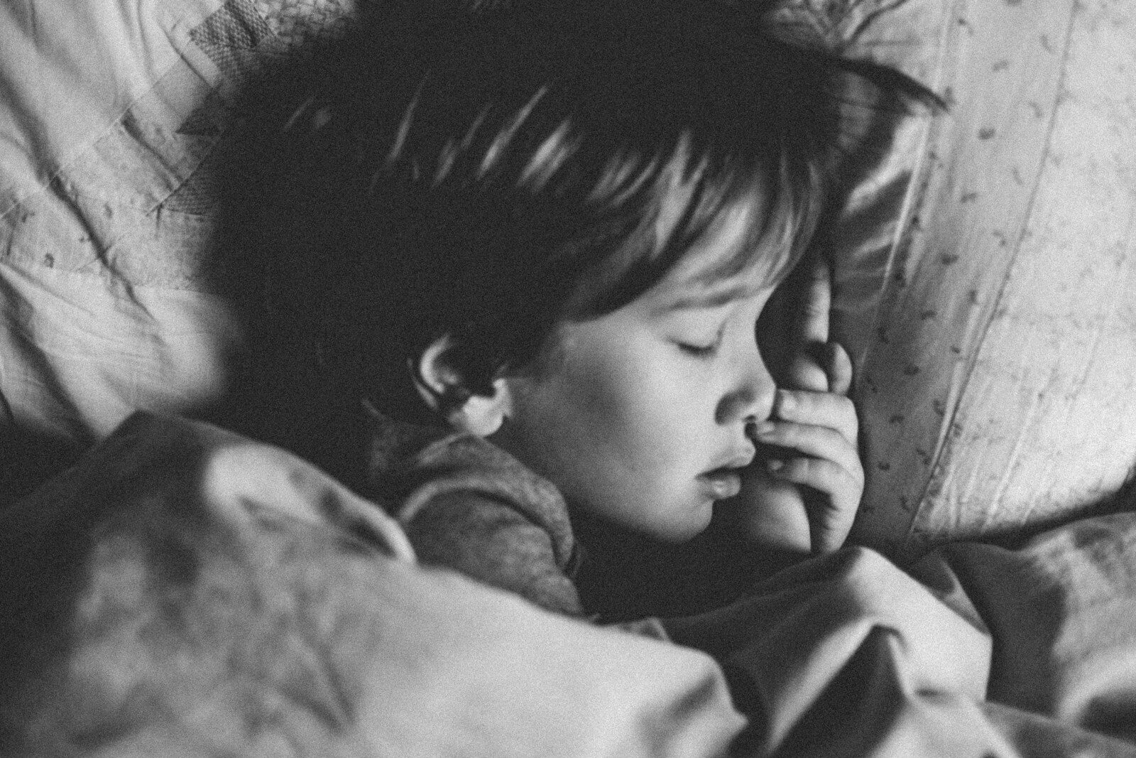 Enfant endormi paisiblement